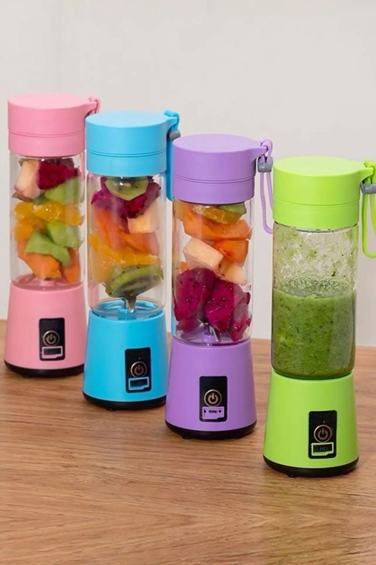 Portable USB Rechargeable Blender Bottle – Mini Personal Juicer & Smoothie Maker (380ml)