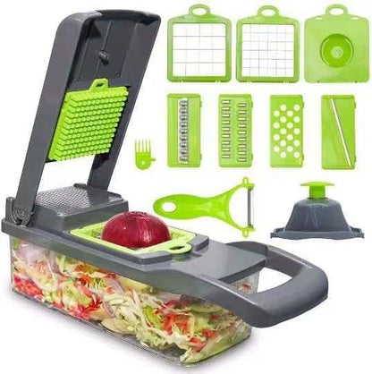 16-in-1 Vegetable Cutter – Multifunctional Chopper & Mandoline Slicer
