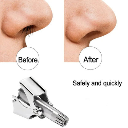 Vintage Style Manual Mechanical Nose Hair Trimmer