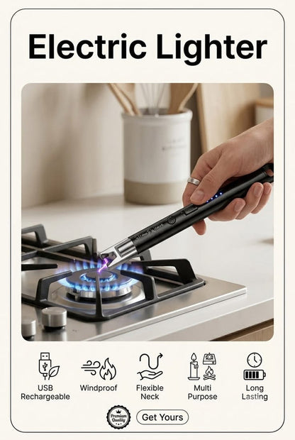 Rechargeable Electric Arc Flexible Lighter – Windproof USB Lighter