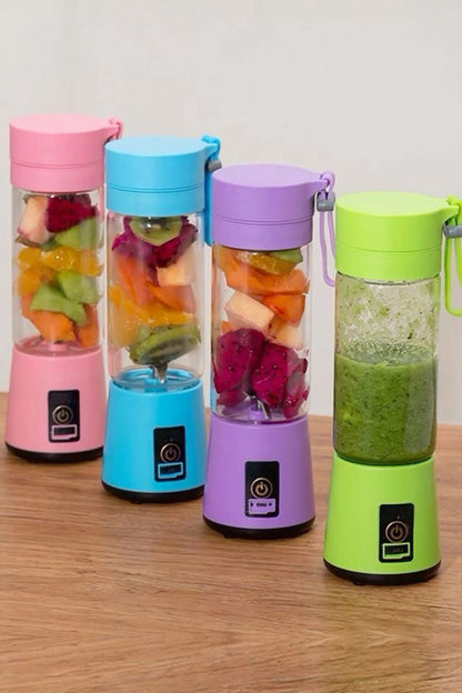 Portable USB Rechargeable Blender Bottle – Mini Personal Juicer & Smoothie Maker (380ml)
