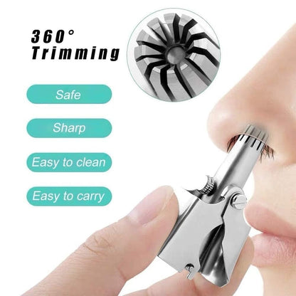 Vintage Style Manual Mechanical Nose Hair Trimmer