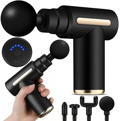 Deep Tissue Massage Gun — 6-Speed Portable Percussion Massager with LED Touch Screen