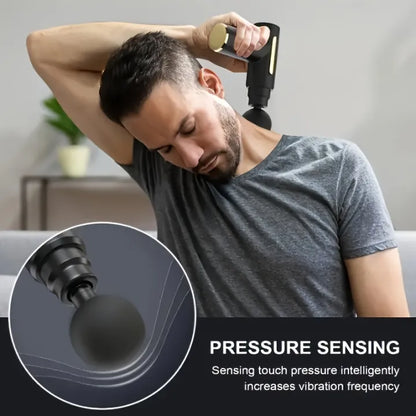 Deep Tissue Massage Gun — 6-Speed Portable Percussion Massager with LED Touch Screen