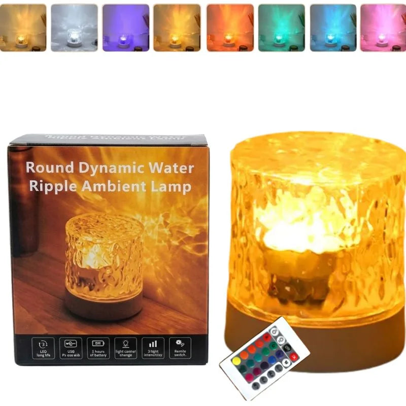 16 Colors Northern Lights Water Ripple Lamp | RGB Ocean Wave Projector